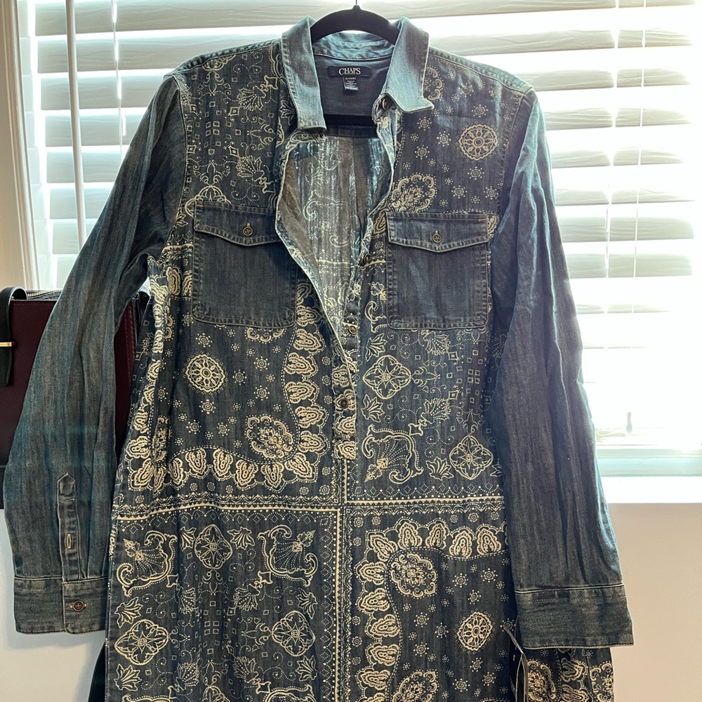 Chaps denim dress